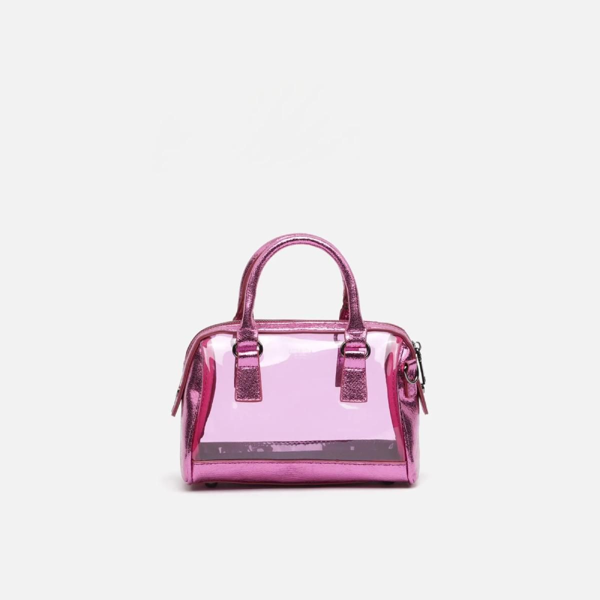 BOLSO TOTE TRANSPARENTE ROSA