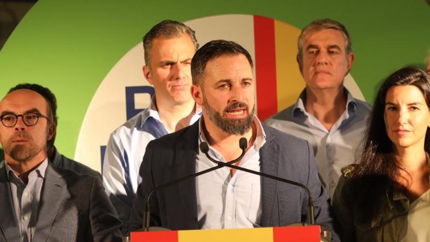 Santiago Abascal en la apertura de la campaña electoral.