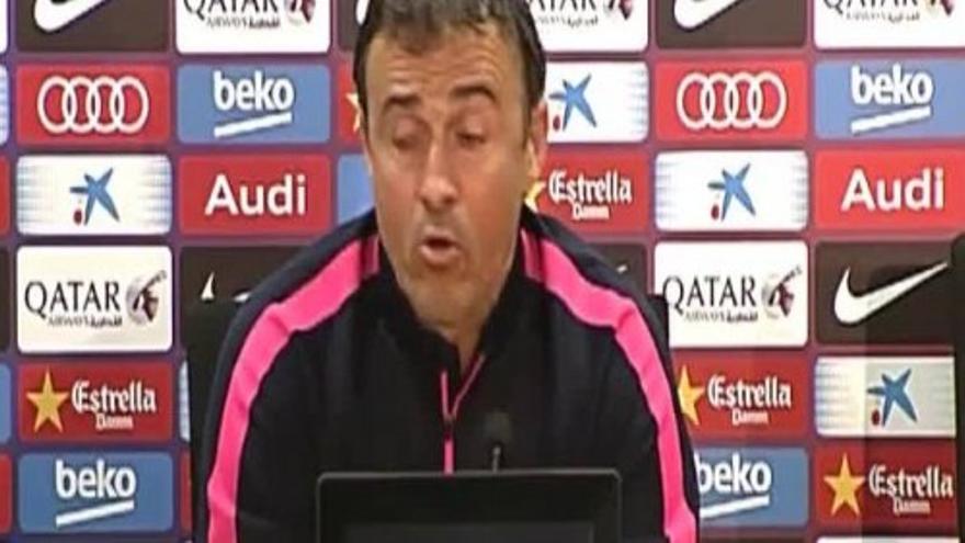 Luis Enrique: “Tenemos que mejorar muchos aspectos del juego colectivo"