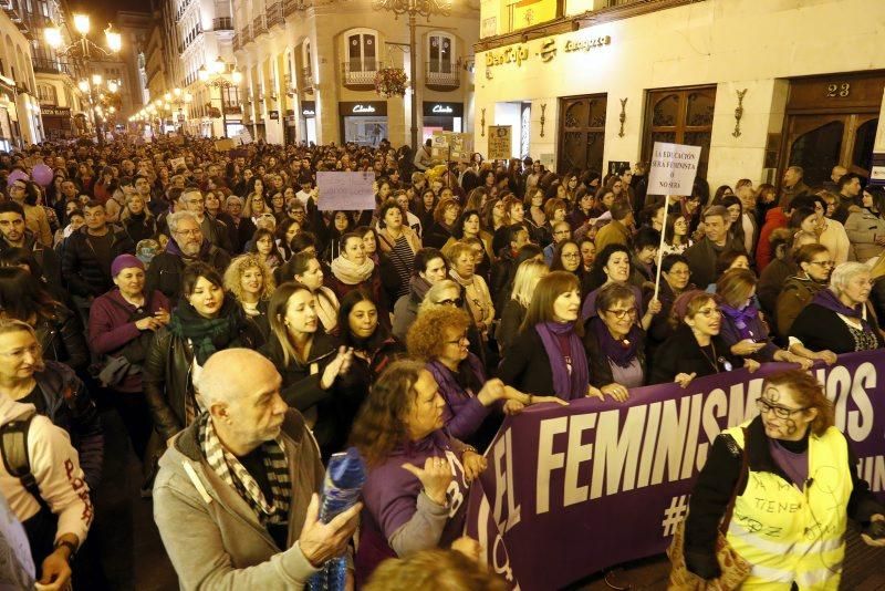 Fotogalería del 8-M en Zaragoza