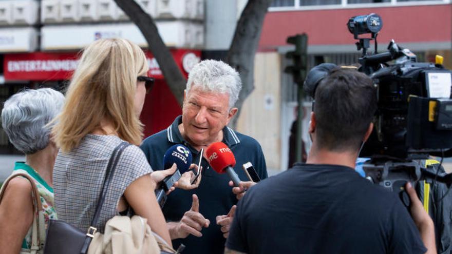 El cabeza de lista al Congreso de CC-NC por Las Palmas , Pedro Quevedo