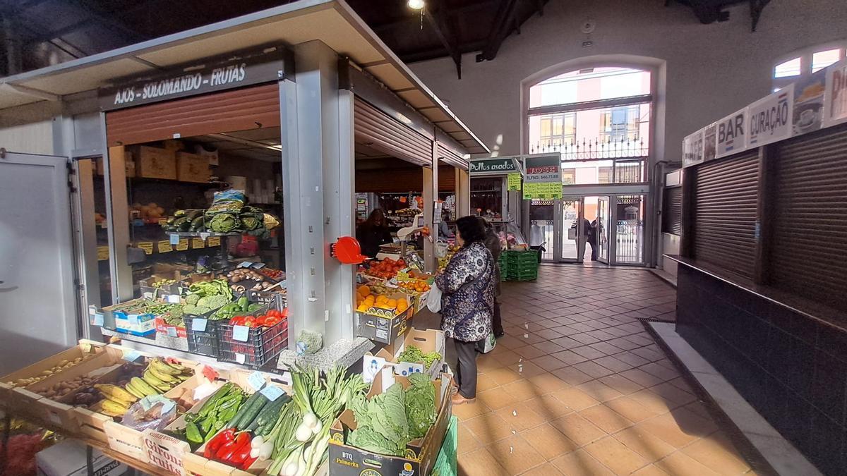 La plaza de Abastos de Mieres.