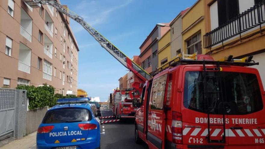 Actuación reciente de los Bomberos en La Laguna.