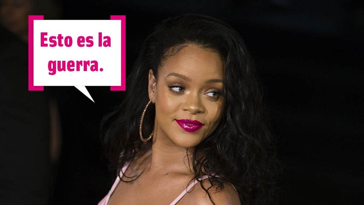 Rihanna durante un evento de Sephora en Madrid