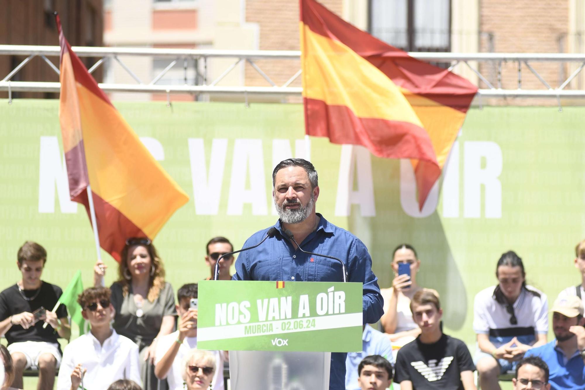 Acto de Santiago Abascal y Jorge Buxadé en Murcia