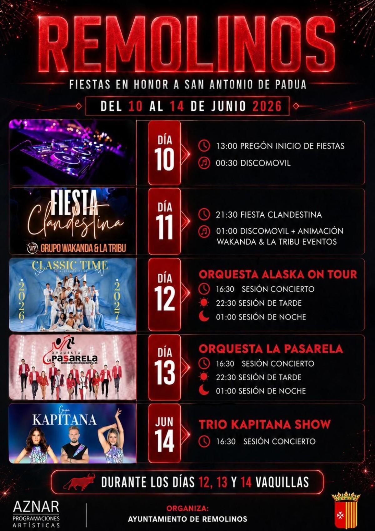 Cartel de las fiestas.