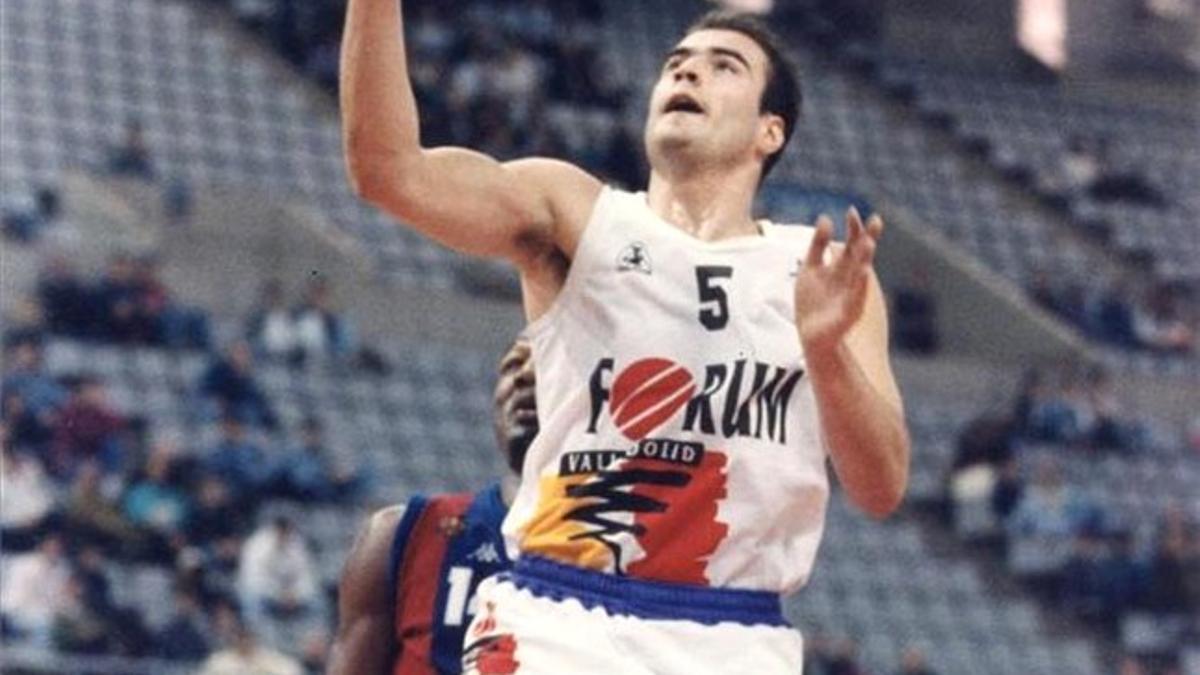 Lalo García, durante su etapa como jugador del Fórum de Valladolid