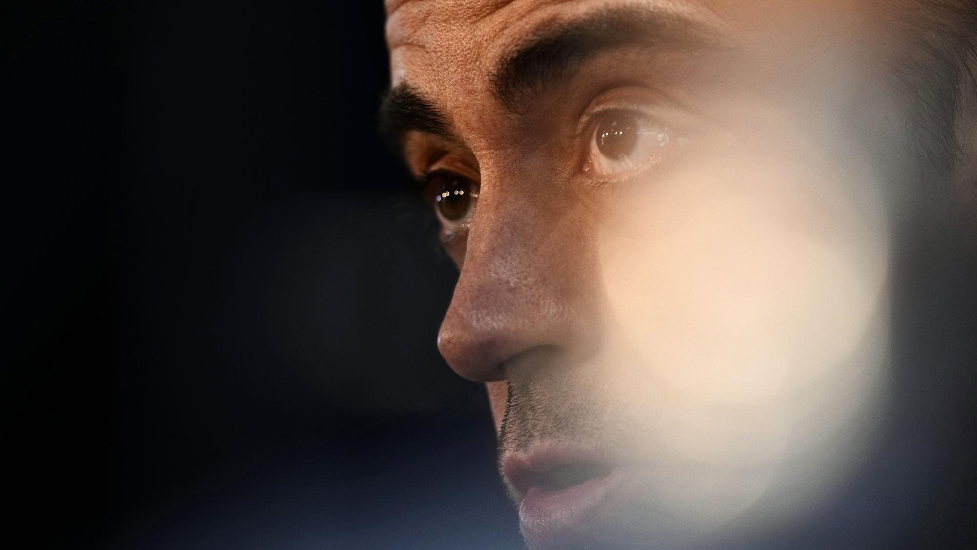 Xavi Hernández, durante la rueda de prensa posterior al entrenamiento que el equipo azulgrana ha realizado este viernes en la ciudad deportiva Joan Gamper, previo al partido de LaLiga que mañana disputarán ante el Valencia CF.