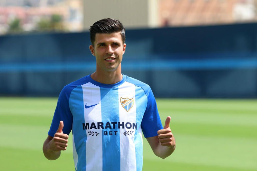 El delantero canario llega a La Rosaleda para acabar con la falta del gol del equipo en los últimos encuentros de preparación