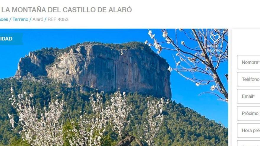 Una inmobiliaria vende la montaña del Castell de Alaró