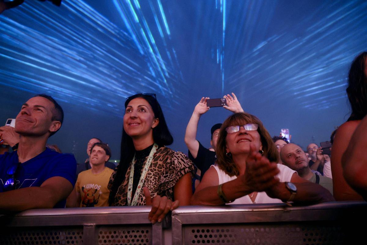 Público en el concierto de Jean-Michel Jarre.