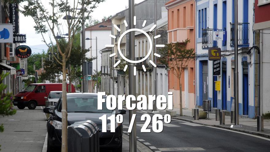 El tiempo en Forcarei: previsión meteorológica para hoy, lunes 3 de junio
