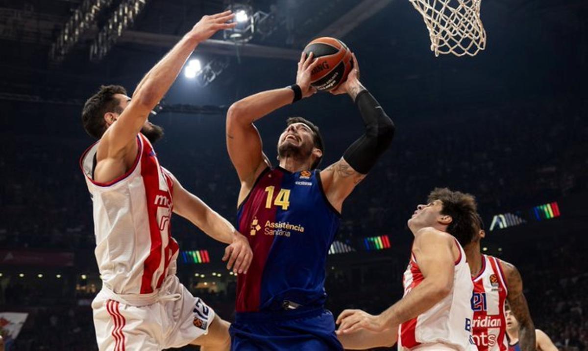 Willy, en una acción del encuentro ante el Estrella Roja