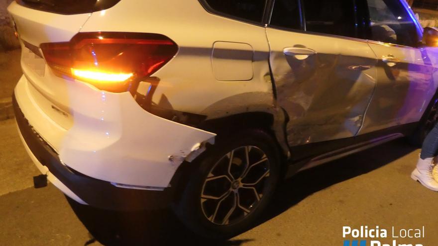 Un conductor cuadruplica la tasa de alcoholemia tras un accidente en Palma
