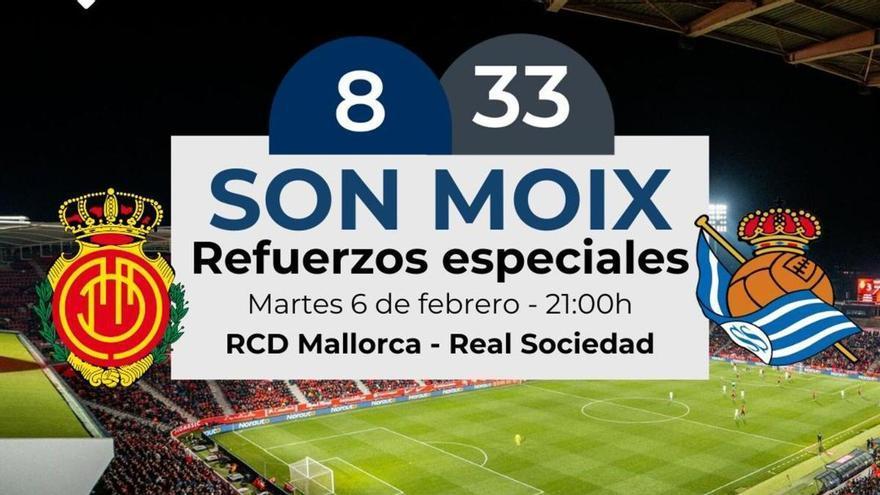 La EMT de Palma refuerza el servicio de autobuses para el partido de Copa del Rey entre el RCD Mallorca y la Real Sociedad