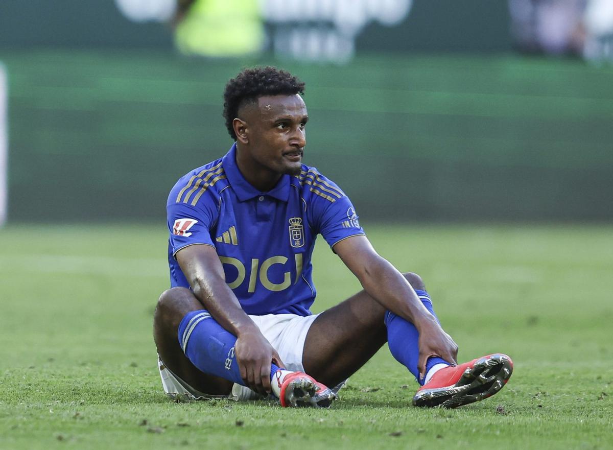 Hassan, tras el partido ante el Betis en La Cartuja.