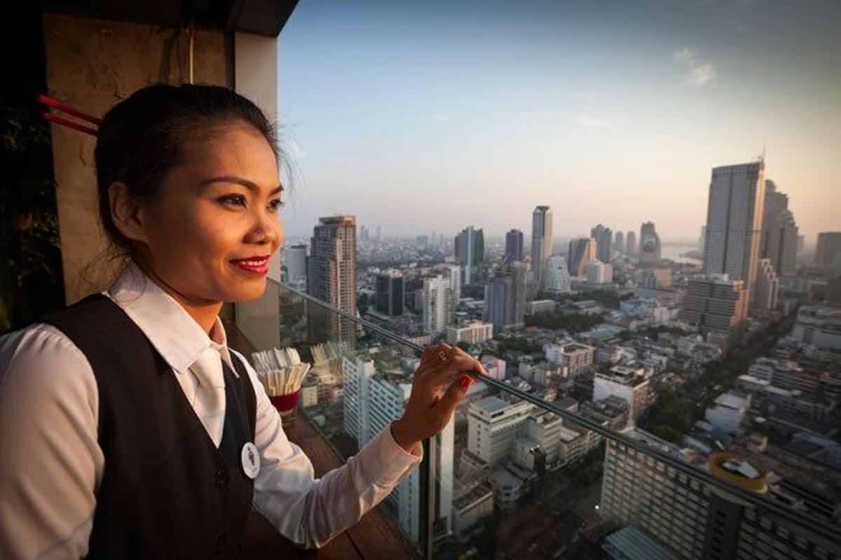 Vistas del &quot;skyline&quot; de Bangkok