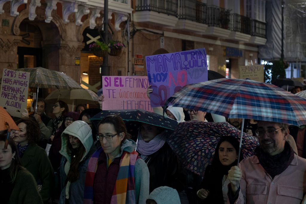 Todas las imágenes de la manifestación del 8M en Cartagena