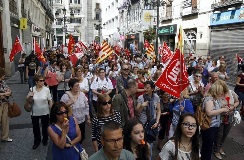 Fotogalería:  Manifestación en favor de los trabajadores de limpieza