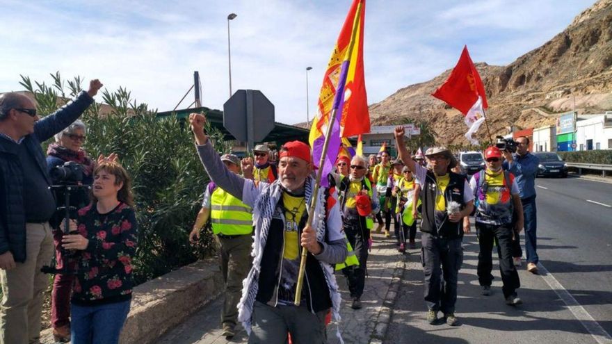 Acto de homenaje a las víctimas de La Desbandá en Málaga.