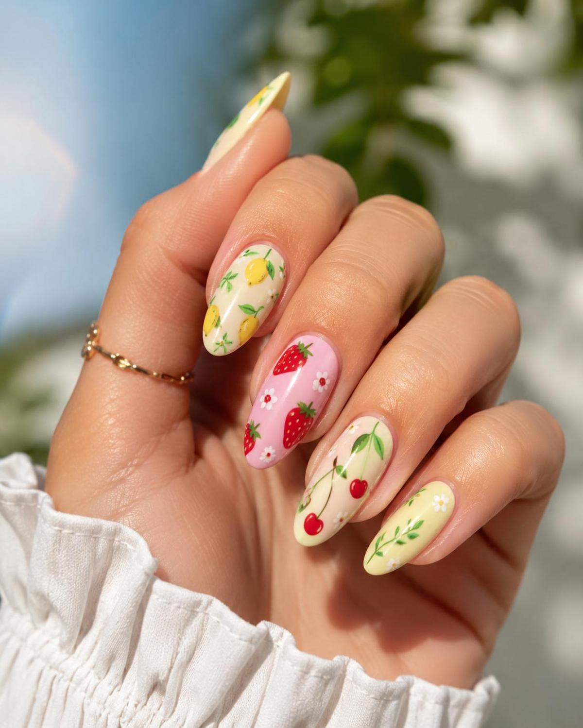 Manicura frutal.