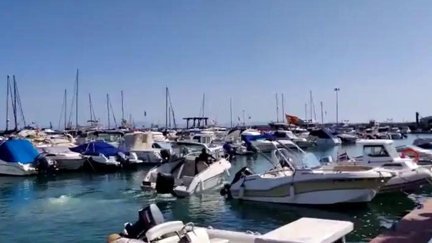 Un mena roba una lancha en Melilla para intentar cruzar el mar de Alborán