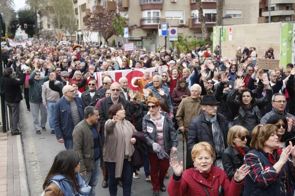 Manifestación por unas pensiones dignas en Murcia