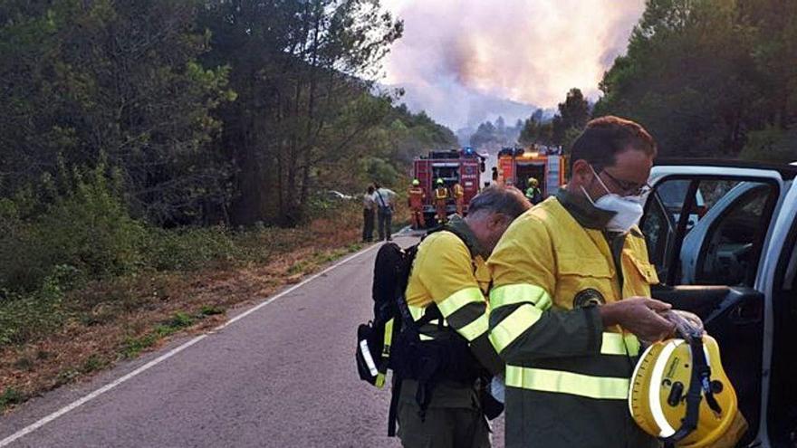 Estabilizado el incendio de la Vall de Gallinera (Alicante) tras afectar a unas 200 hectáreas