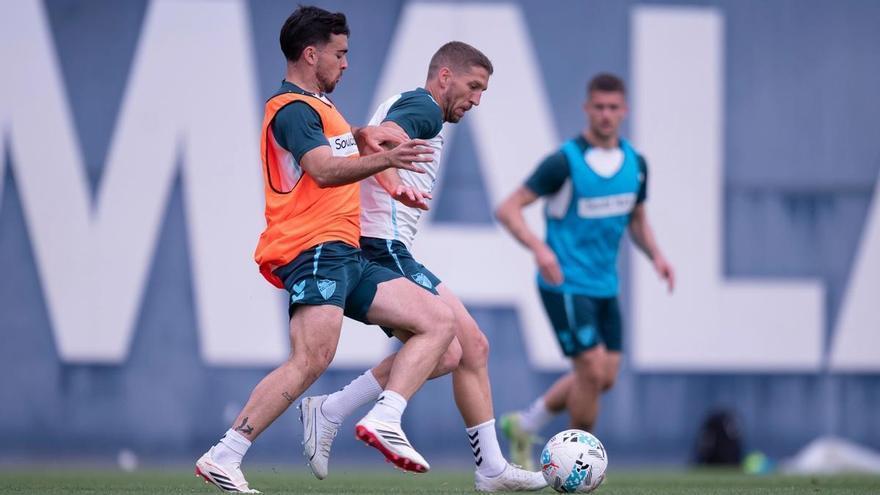 Málaga CF förbereder matchen mot Sporting med frånvaro av Dani Sánchez
