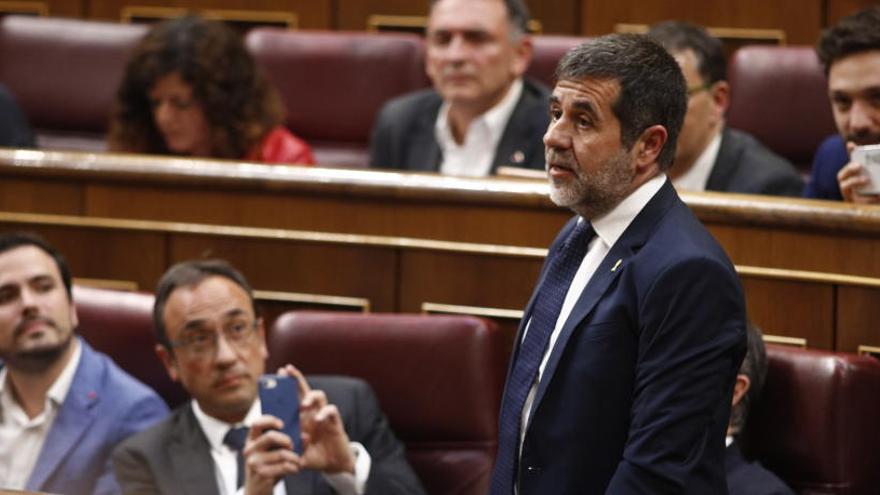 Jordi Sánchez, en el Congreso de los Diputados.