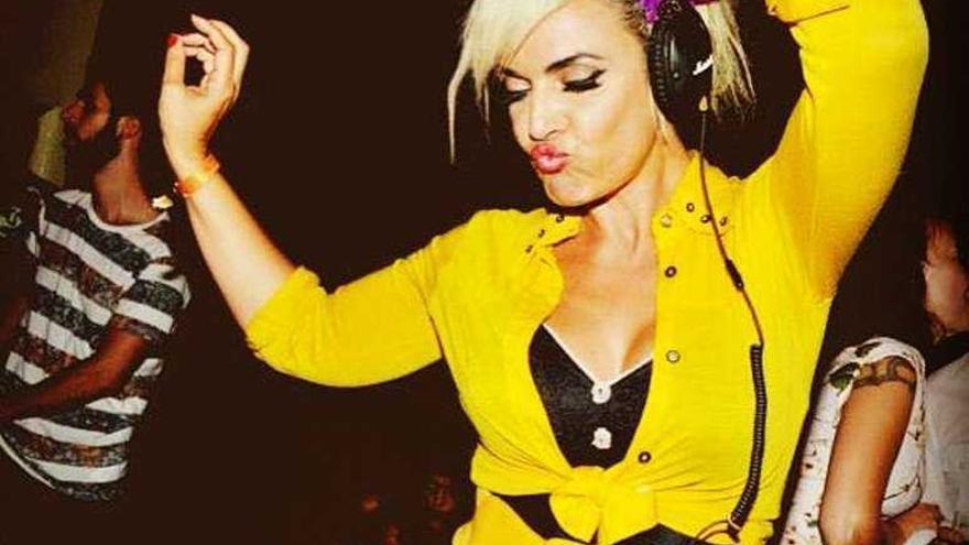 Silvia Superstar ejerce de DJ, en una fotografía del mes pasado. la opinión