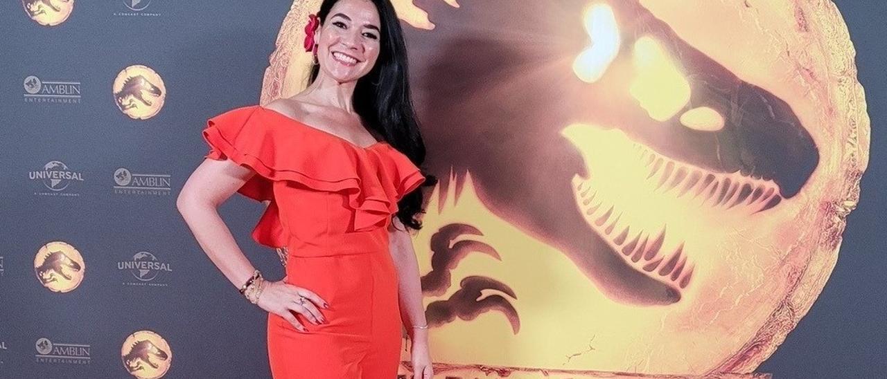 Teresa Cendón, en el preestreno de &quot;Jurassic World. Dominion&quot;.