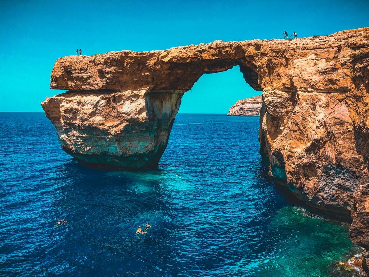 Así se veía la Ventana Azul antes de su derrumbe en el 2017