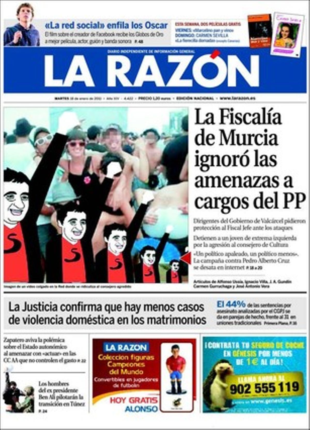 ’La Razón’ fa una revisió en pàgines interiors de les modes que imposen les noves regles antitabac i que els hostalers amenacen ara de no vendre cigarrets als seus establiments. 