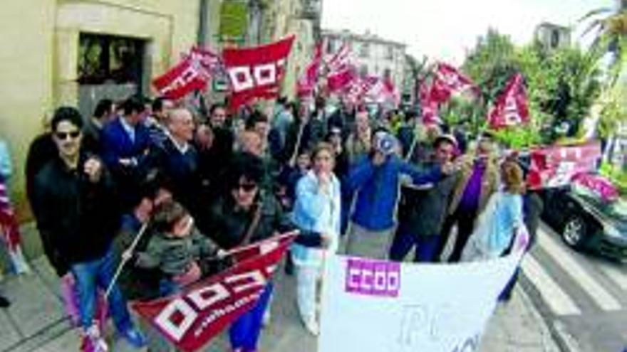 Manifestaciones contra los despidos