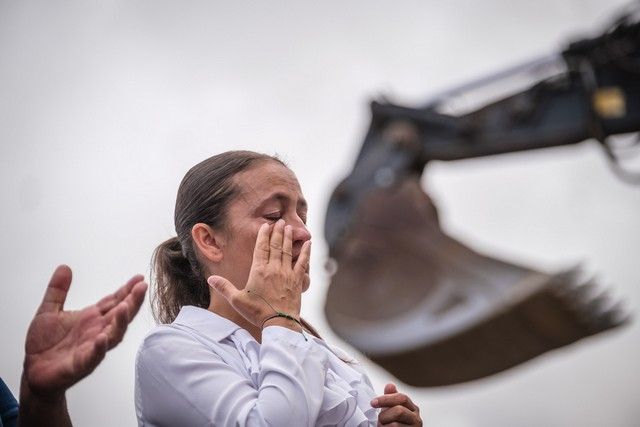 Inauguración carretera que atraviesa las coladas de La Palma "La puerta del futuro"