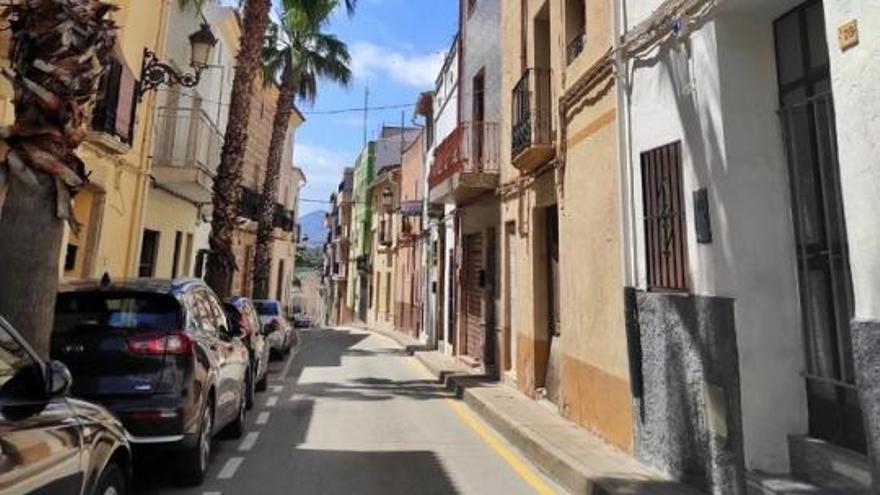 La calle Colón de Teulada