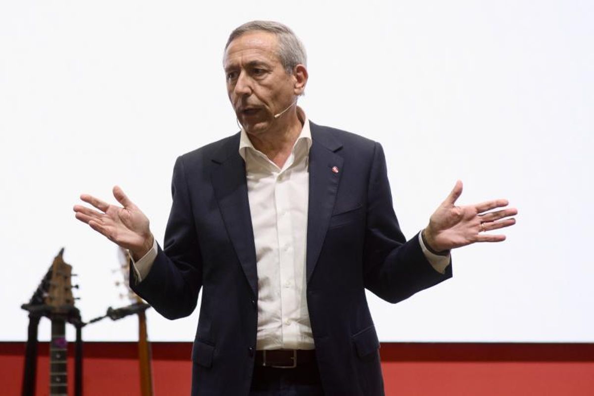Lluís Labairu, director general de Transgourmet, este domingo en el acto en Tarragona.