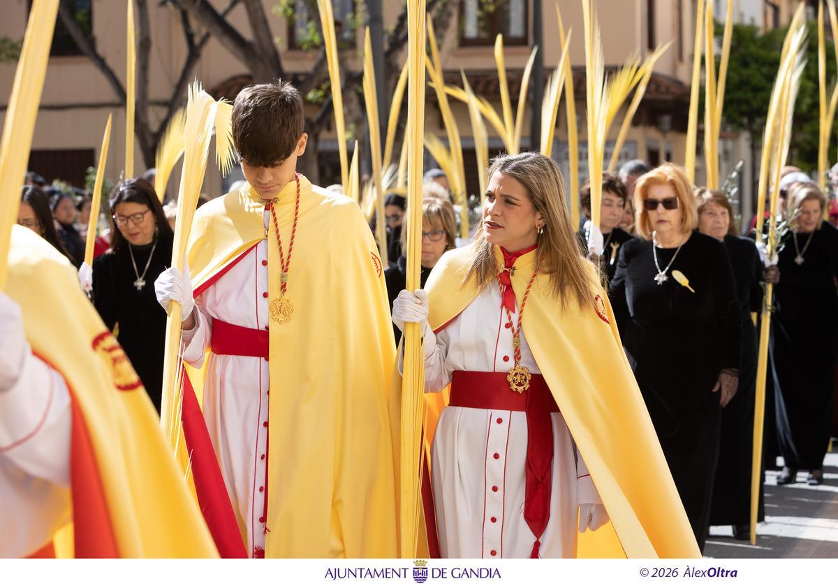 Gandia abre la Semana Santa con el Domingo de Ramos y el Vía Crucis Viviente