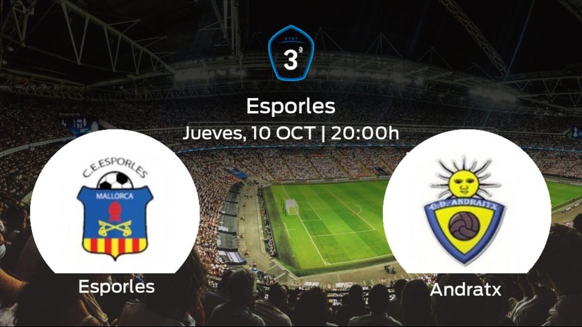 Jornada 8 de la Tercera División: previa del duelo Esporles - Andratx