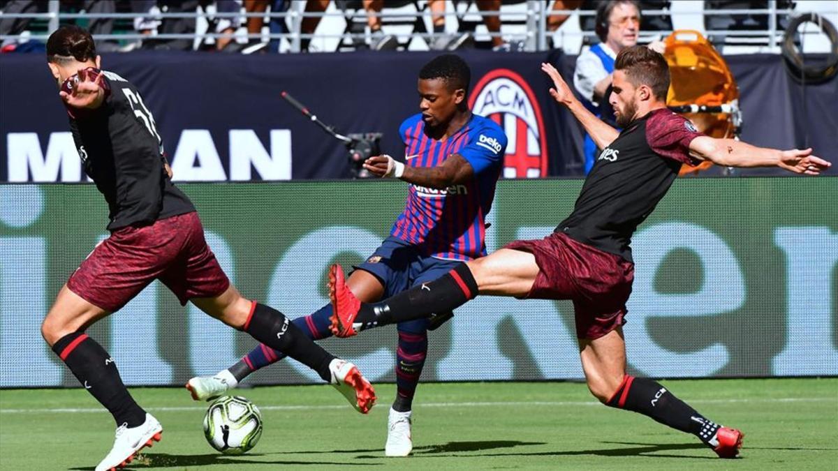 El Barça jugó ante el Milan un partido de pretemporada en los Estados Unidos
