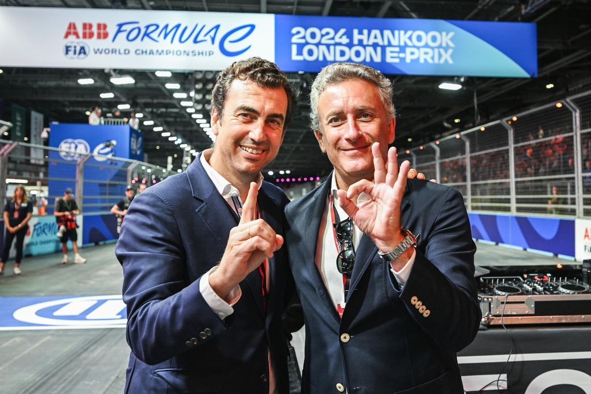 Alberto Longo (izquierda) y Alejandro Agag (derecha), fundadores de la Fórmula E