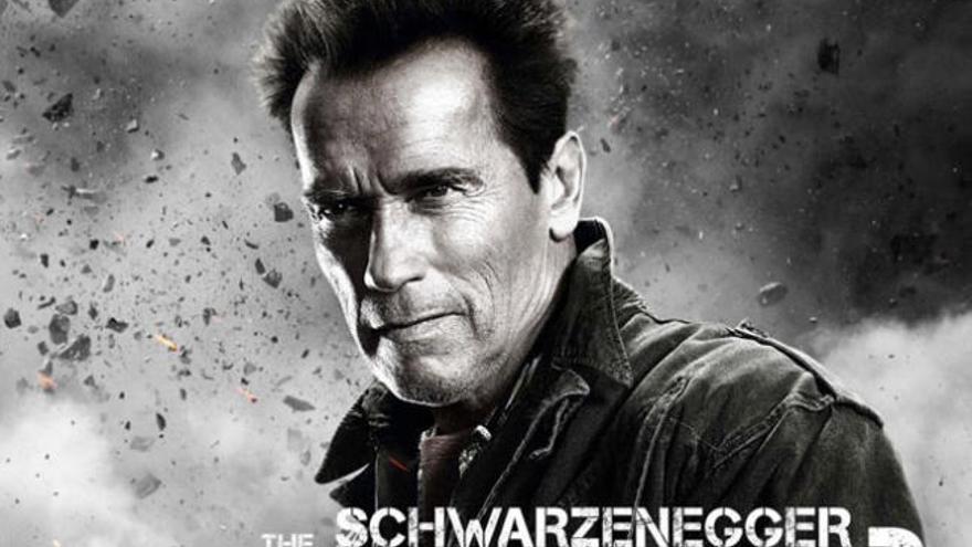 Arnold Schwarzenegger en el cartel del filme.