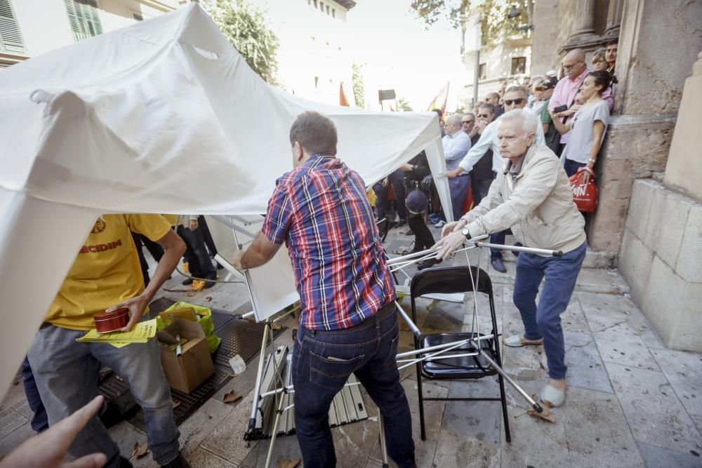 Accidentada manifestación por la