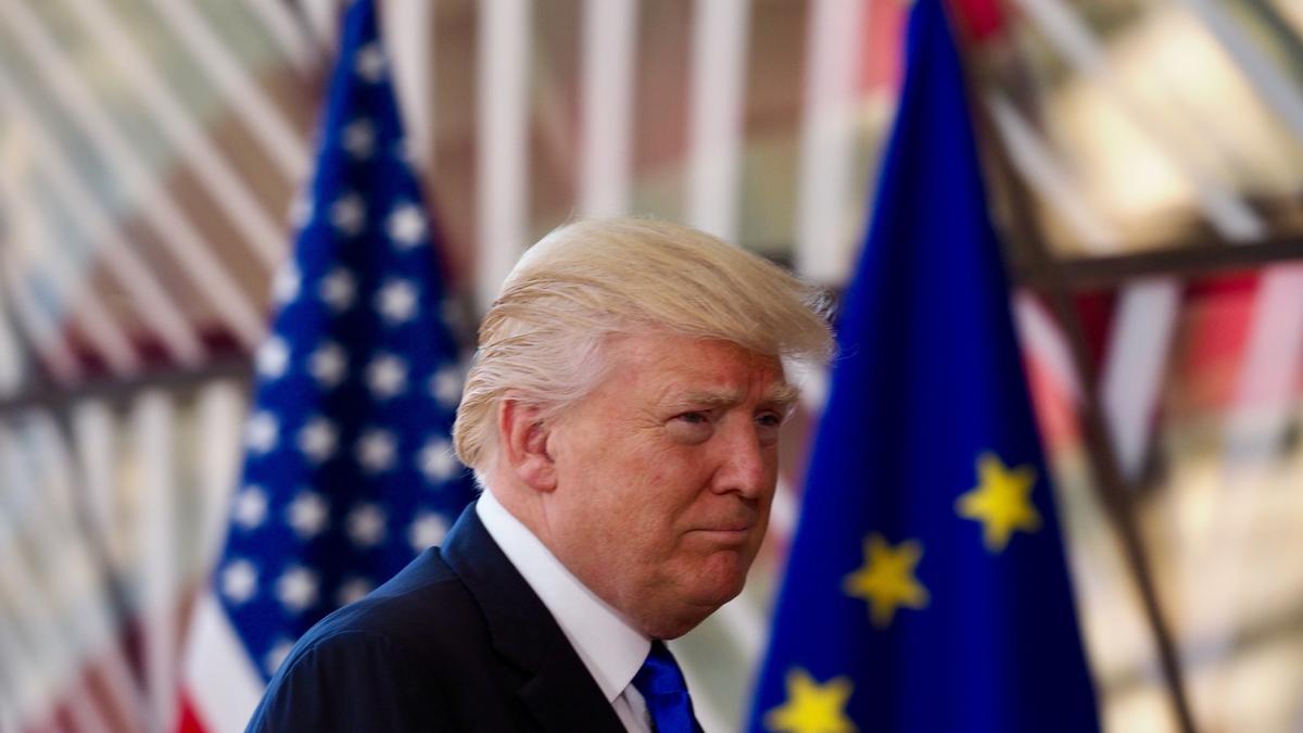 El president dels Estats Units, Donald Trump, en una visita a Brussel·les al maig del 2017.