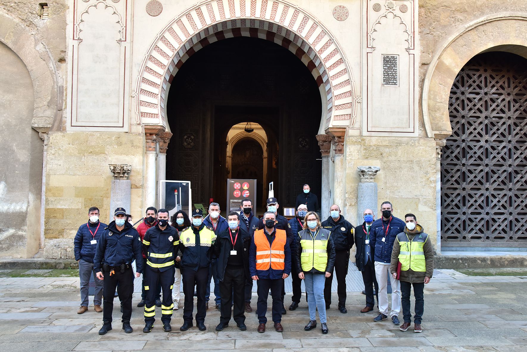 Simulacro de incendio en la Mezquita-Catedral de Córdoba