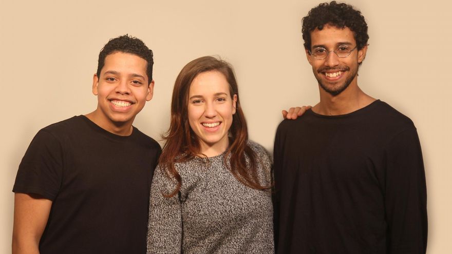 Ninton Sánchez, Marta Salgado e Ismael Traspas, fundadores de Caótica Escena. / Fotografía: Jorge Páez