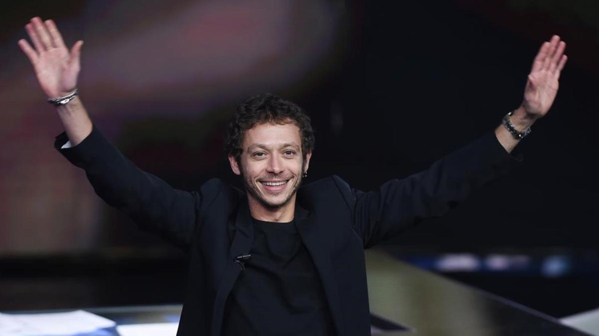 Valentino Rossi, anoche, en el programa de RAI1 'Che tempo che fa'.