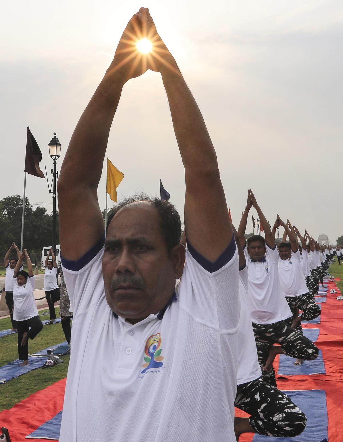 Día Internacional del Yoga en la India