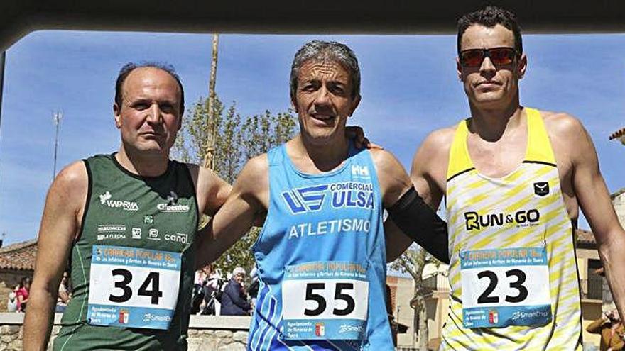 Clemente, Manso y Ferrero, los tres primeros.